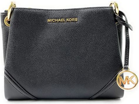 michael kors nicole triple compartment crossbody bag black pvc|Michael Kors Nicole Triple Compartment Crossbody PVC Black.